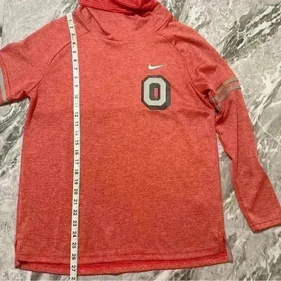 Women's Nike Ohio State Buckeyes Cowl Neck Long Sleeve Pullover Sweatshirt  M - Picture 4 of 10